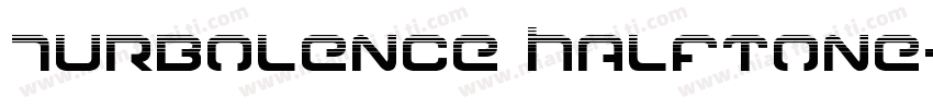Turbolence Halftone字体转换